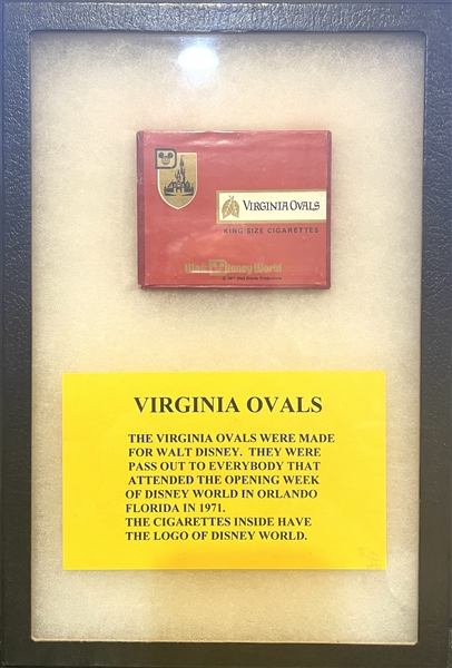 Interesting 1971 Virginia Ovals Unopened Tobacco Pack for Walt Disney World Opening