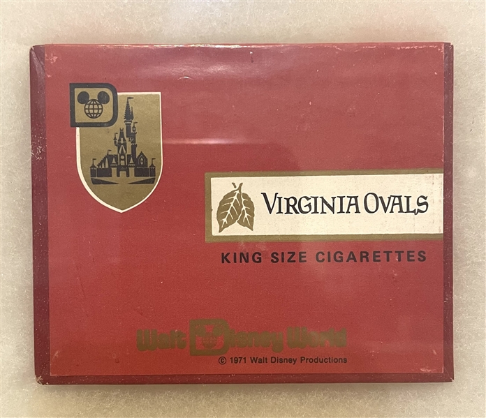 Interesting 1971 Virginia Ovals Unopened Tobacco Pack for Walt Disney World Opening