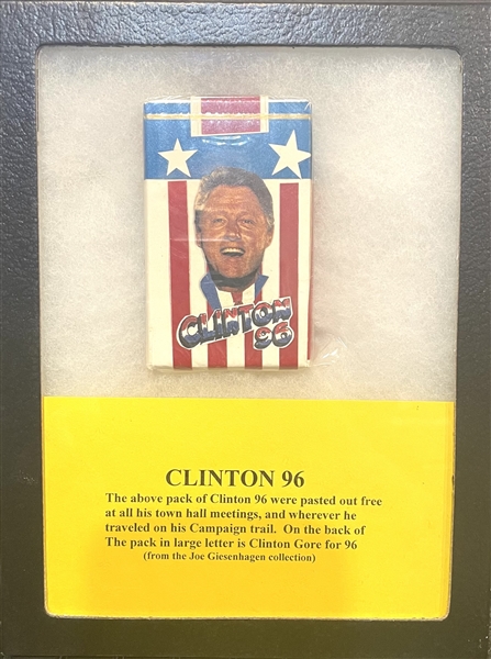 Interesting 1996 Bill Clinton Campain Full Unopened Cigarette Pack