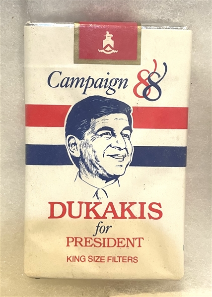 Fantastic Lot of (10) 1952-1985 Packs of Political-Themed Cigarettes and Matches 