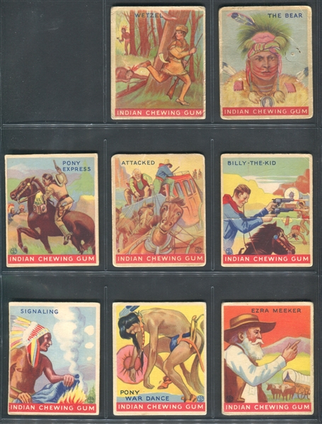 R73 Goudey Gum Indian Gum Near Complete Set of (177/216) Cards