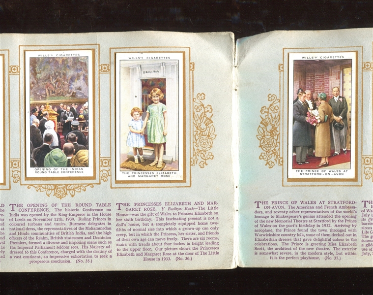 1920's/1930's Lot of (4) Partial or Full British Sets Mounted in Albums with (2) Princess Elizabeth Cards