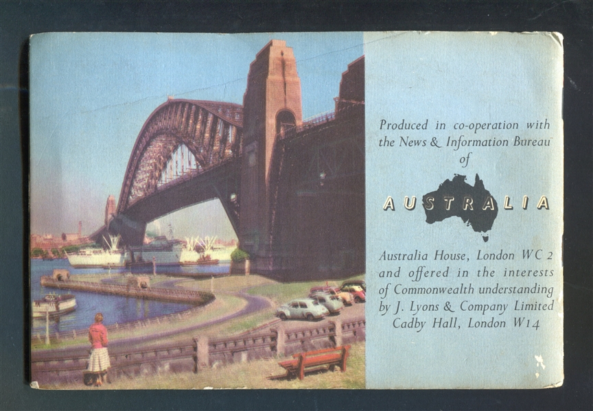 1958 Lyons Tea AustraliaAlbum with Partial Set of (29/48) Cards