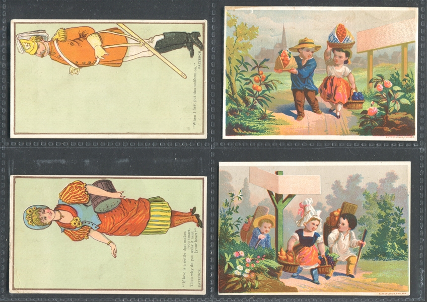 Mixed Lot of (12) Tobacco & Cigarette Advertising Trade Cards