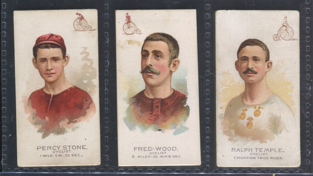 N29 Allen & Ginter World's Champions (2nd Series) Lot of (3) Cyclists Cards