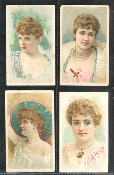 N453 Banner Tobacco Night Watch Actresses Lot of (4) 