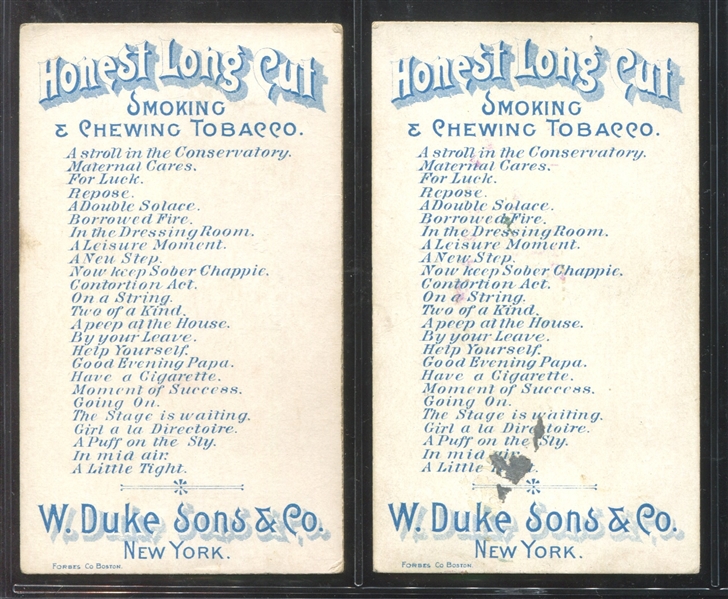 N103 Duke Burlesque Scenes Lot of (2) Different