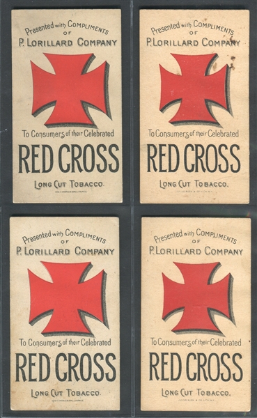 N264 Lorillard Red Cross Actresses Lot of (4) Different