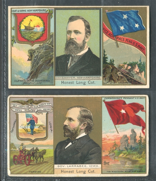 N133 Duke Honest Long Cut Governors Lot of (3) Cards