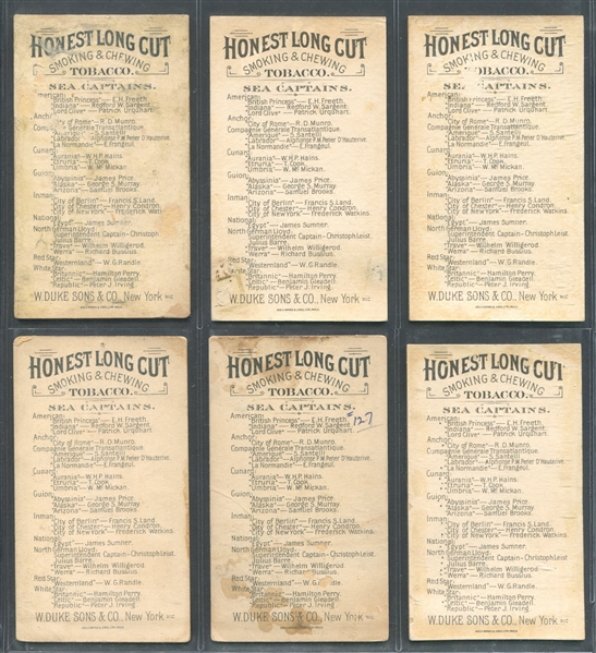 N127 Duke Honest Long Cut Sea Captains Complete Set of (25) Cards