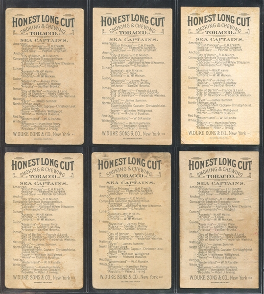 N127 Duke Honest Long Cut Sea Captains Complete Set of (25) Cards