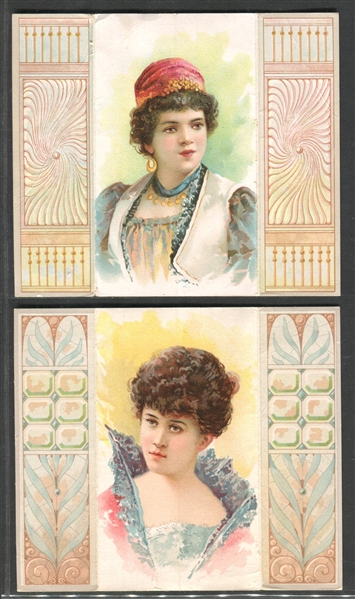 N96 Duke Honest Long Cut Actress Folders Lot of (4) Cards