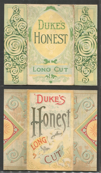 N96 Duke Honest Long Cut Actress Folders Lot of (4) Cards