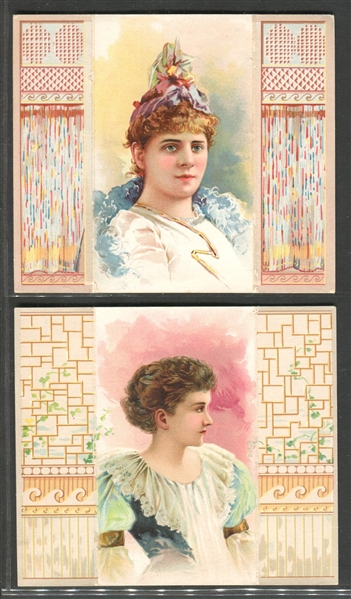 N96 Duke Honest Long Cut Actress Folders Lot of (4) Cards