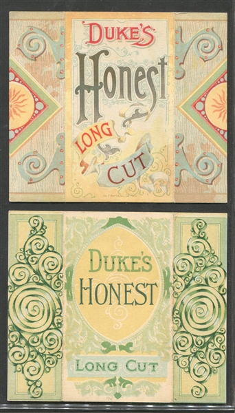 N96 Duke Honest Long Cut Actress Folders Lot of (4) Cards