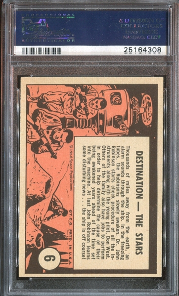 1966 Topps Lost in Space #6 Destination - The Stars! PSA8 NM-MT