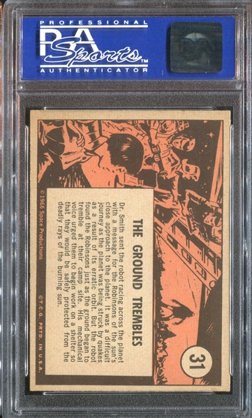 1966 Topps Lost in Space #31 The Ground Trembles PSA8 NM-MT