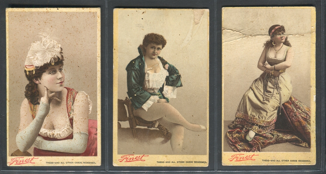 N280 Buchner Finest Actresses Lot of (3) Cards