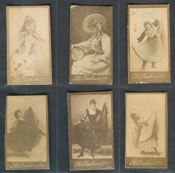 N664 Old Fashion Fine Cut Actresses Lot of (10) Actresses