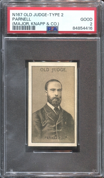 N167-2B Goodwin Old Judge Celebrities Parnell PSA2 Good