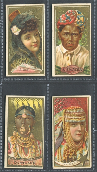 N24 Allen & Ginter Types of Nations Lot of (4) Cards