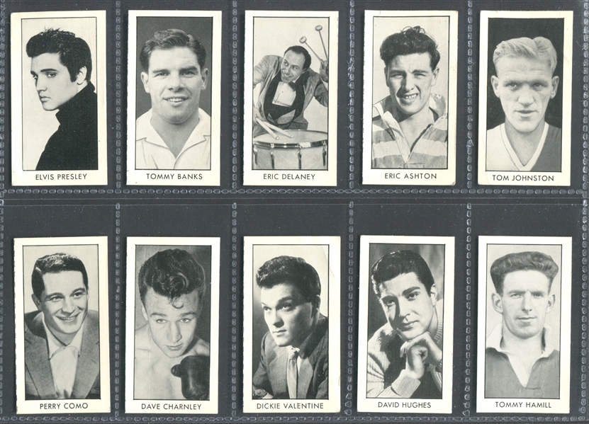 1960's The Rover Stars of Sport and Entertainment Complete Set of (48) With Elvis Presley