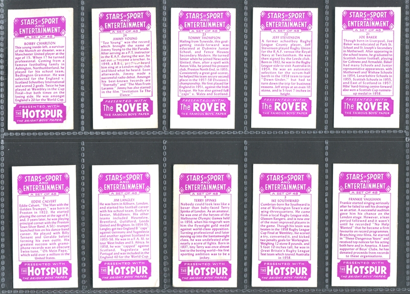 1960's The Rover Stars of Sport and Entertainment Complete Set of (48) With Elvis Presley