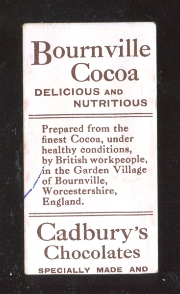 1911 Cadbury's Cocoa Largest Steamers Olympic and Titanic Key Card