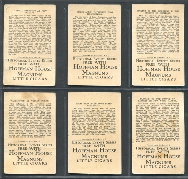 T70 Hoffman House Historical Events Series Near Complete Set of (24/25) Cards