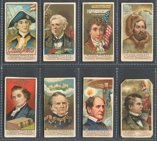 N76 Duke Great Americans Lot of (8) Cards