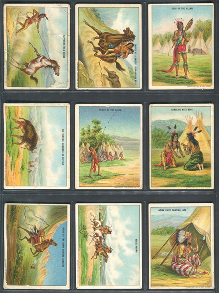 T73 Hassan Cigarettes Indian Life in the '60's Lot of (40) Cards