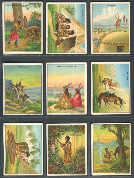 T73 Hassan Cigarettes Indian Life in the '60's Lot of (40) Cards