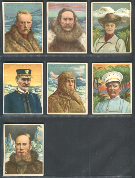 T118 Hassan Cigarettes World's Greatest Explorers Near Complete (23/25) Set