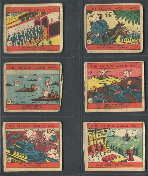 R126 W.S.N.Y. Second World War Lot of (12) Cards