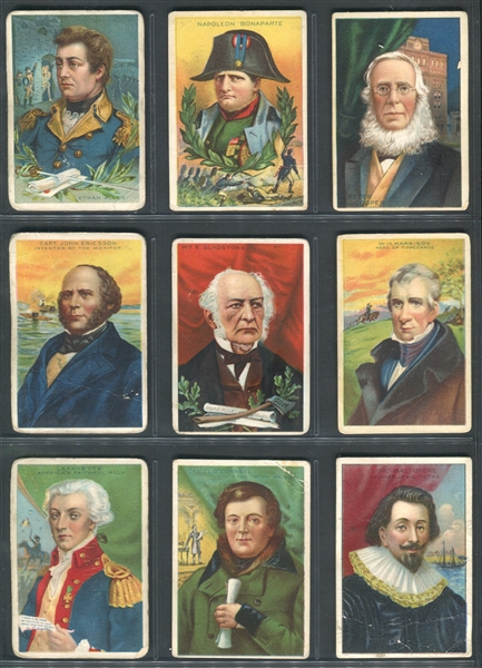 T68 Men/Heroes of History Lot of (31) Cards