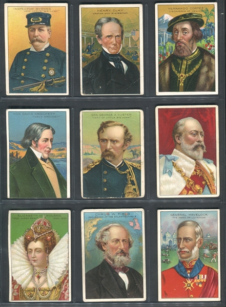 T68 Men/Heroes of History Lot of (31) Cards