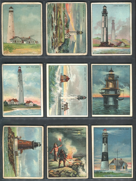 T77 Hassan Light House Series Lot of (37) Cards