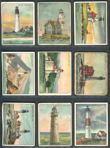 T77 Hassan Light House Series Lot of (37) Cards