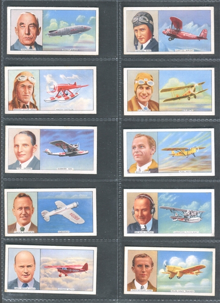 1936 Carrera Famous Airmen & Airwomen Complete Set of (50) Cards