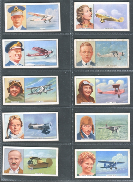 1936 Carrera Famous Airmen & Airwomen Complete Set of (50) Cards