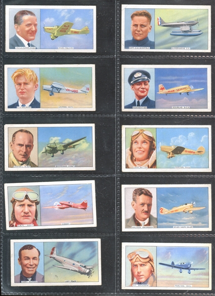 1936 Carrera Famous Airmen & Airwomen Complete Set of (50) Cards