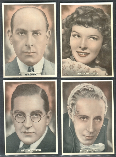 1935 Ardath Film, Stage and Radio Stars Complete Set of (25) Cards