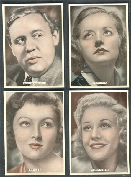 1935 Ardath Film, Stage and Radio Stars Complete Set of (25) Cards