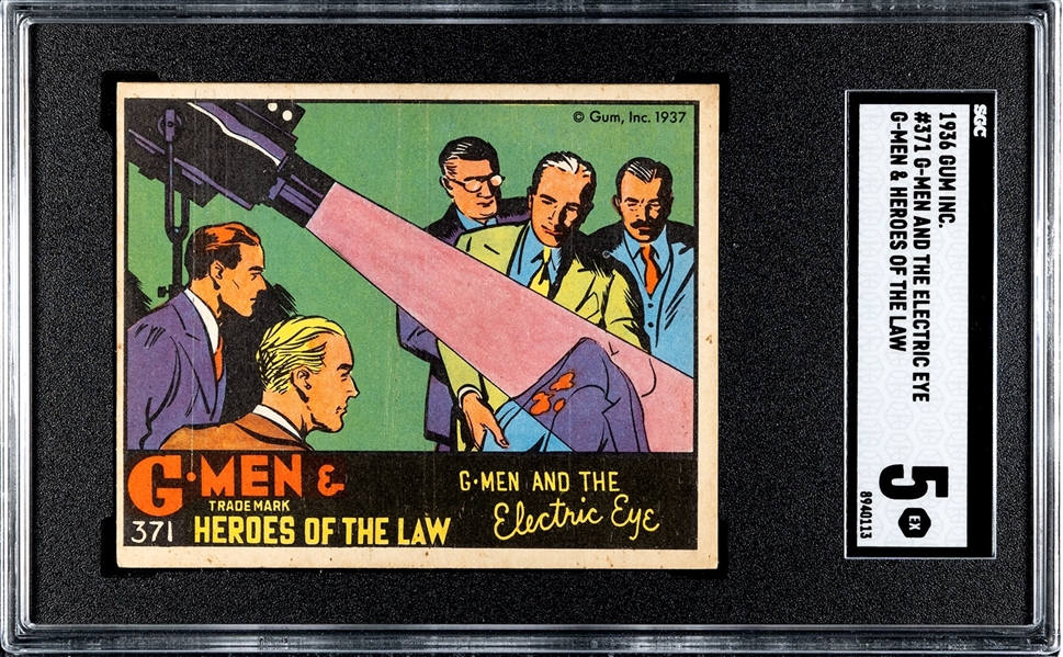 R60 Gum Inc G-Men and the Heroes of the Law #371 G-Men and the Electric Eye SGC5