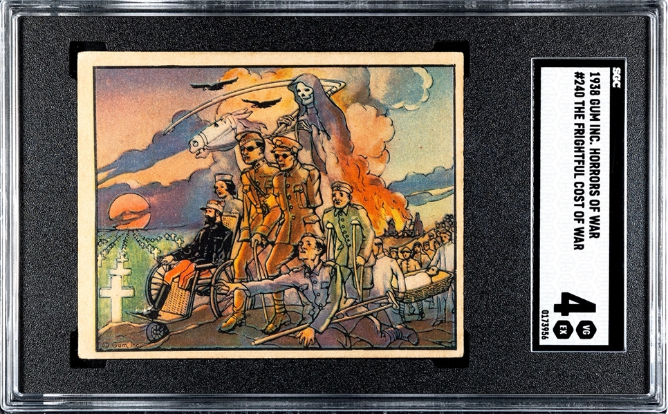 R69 Gum Inc Horrors of War #240 The Frightful Cost of War SGC4