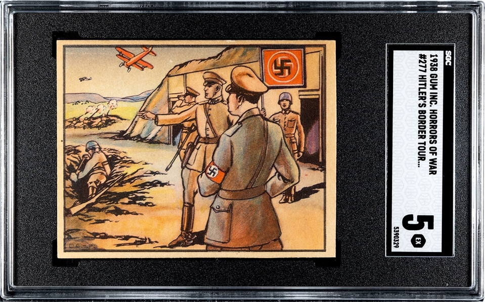 R69 Gum Inc Horrors of War #277 Hitler's Border Tour SGC5 EX