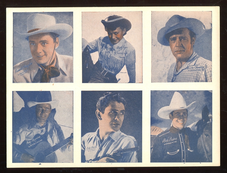 R96-3 Movie Stars Sheets of 6 Lot of (9) Sheets