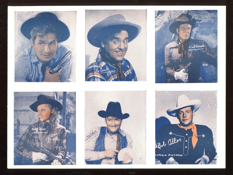 R96-3 Movie Stars Sheets of 6 Lot of (9) Sheets