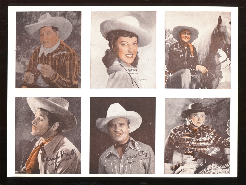 R96-3 Movie Stars Sheets of 6 Lot of (9) Sheets