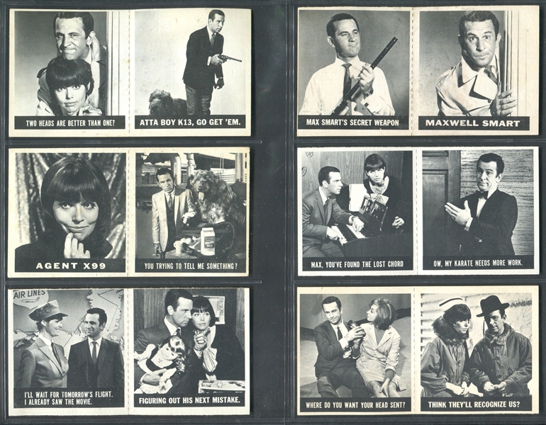 1966 Topps Get Smart Lot of (9) Panels and (1) Secret Agent Kit Card